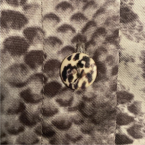 Le Superbe Snake Skin LE Jumpsuit Size 12 Color Cream/Gray/Brown - Picture 10 of 11